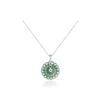 Zheng Baifu Bean Type Jadeite Necklaces Women's