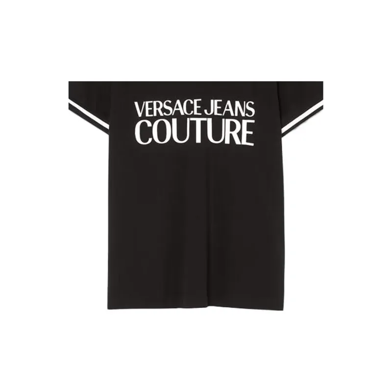 VERSACE Logo print Polo Shirt-6