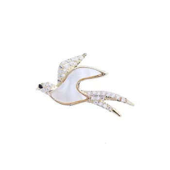 Lockstarfy Copper Mother Of Pearl Brooches Women's