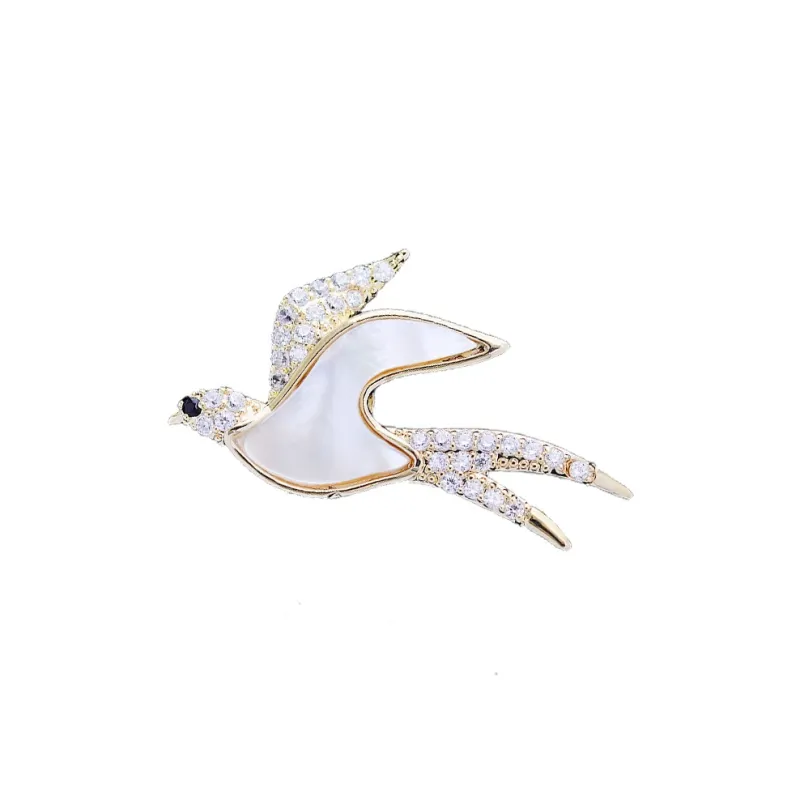 Lockstarfy Copper Mother Of Pearl Brooches Women's-0