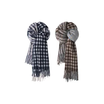 PEAK Knit Scarves Unisex Black Brown