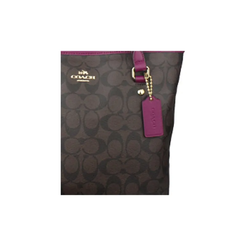 COACH Zip Top Tote Shoulder Bags-4