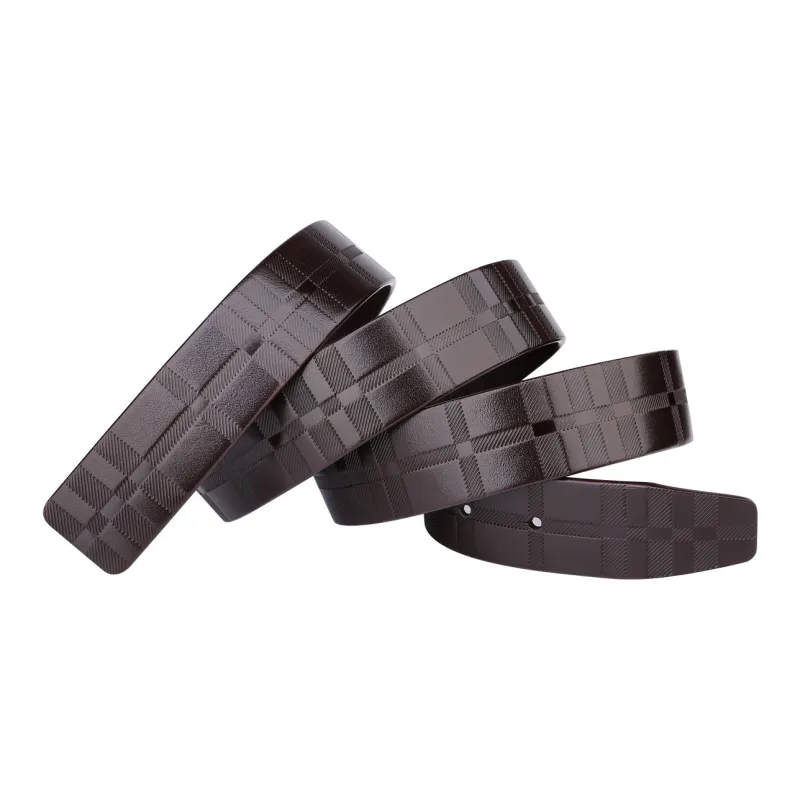 CATELLES Top Grain Cow Leather Headless Belt Men's 3.5cm-21