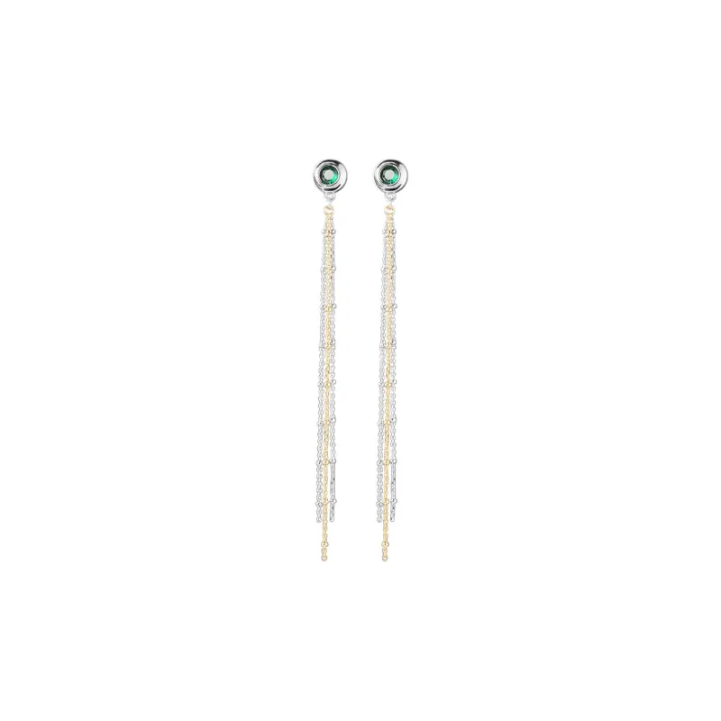 Roaelove 925 Sterling Silver Zircon Drop Earrings Women's-0