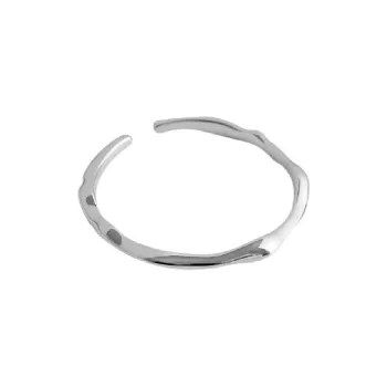 Masw Open Ended Pinky Ring S925 Silver Couple Rings Ring Women's
