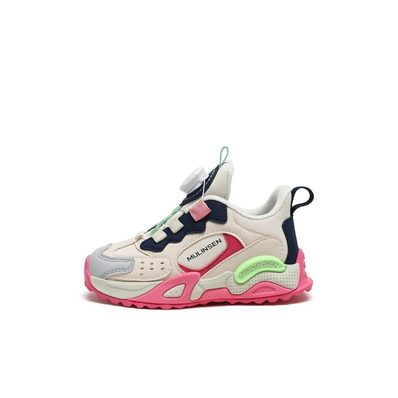 Mulinsen Cushioning Rebound Abrasion Resistant Slip Resistant Mid Top Children's Basketball Shoes Kids'-0