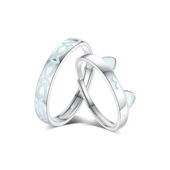 FUSSEM 925 Sterling Silver Rings Unisex