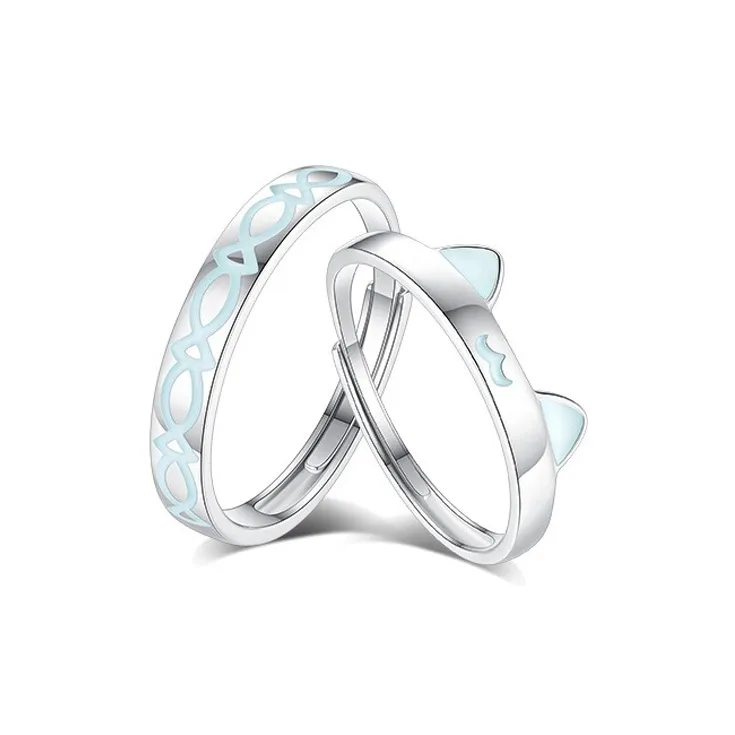 FUSSEM 925 Sterling Silver Rings Unisex-0