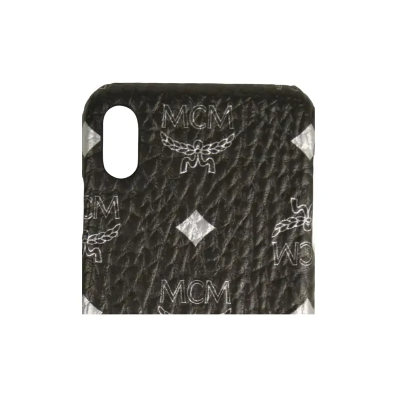 MCM Coated Canvas Material Easy To Use And Durable Phone Cases Compatibility With IPhone XS Max Trendy And Cool-2