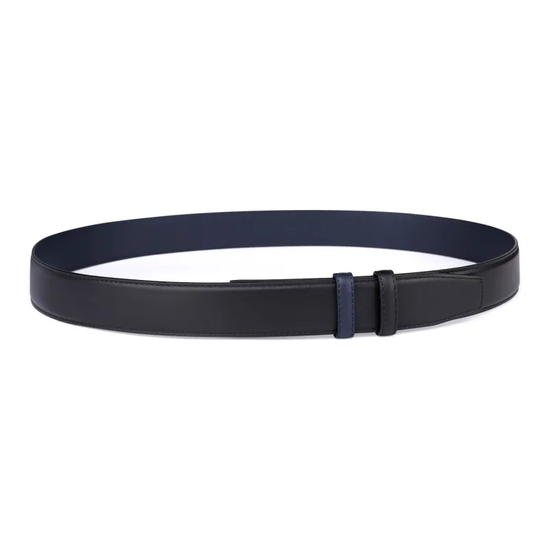 CATELLES Top Grain Cow Leather Headless Belt Men's 3.5cm-8