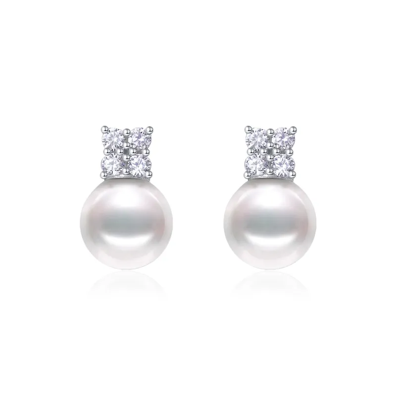 MARIANNY Saltwater Pearl Stud Earrings Women's-0