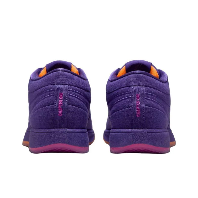 Nike Book 1 Anti Slip Wear Resistant Low Top Basketball Shoes Unisex Purple-4