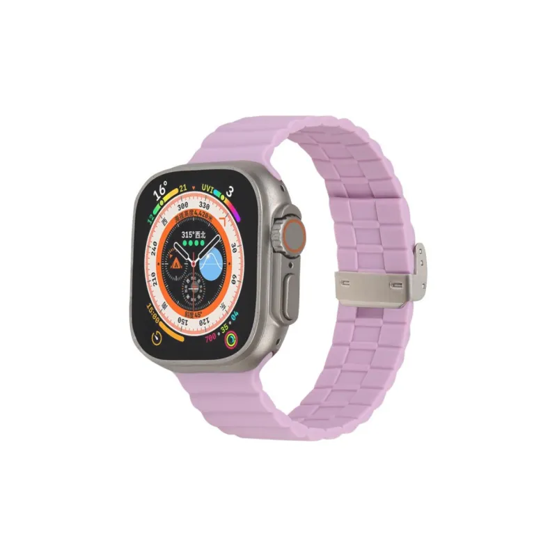 Cuttlefish Grid Watch Band Apple Compatibility Silicone Material-9