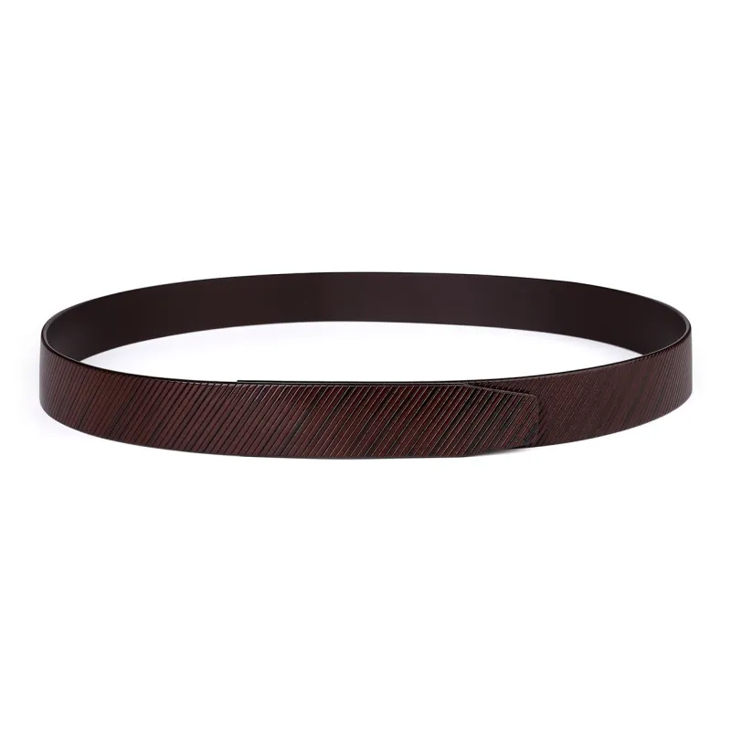 CATELLES Top Grain Cow Leather Headless Belt Men's 3.5cm-10