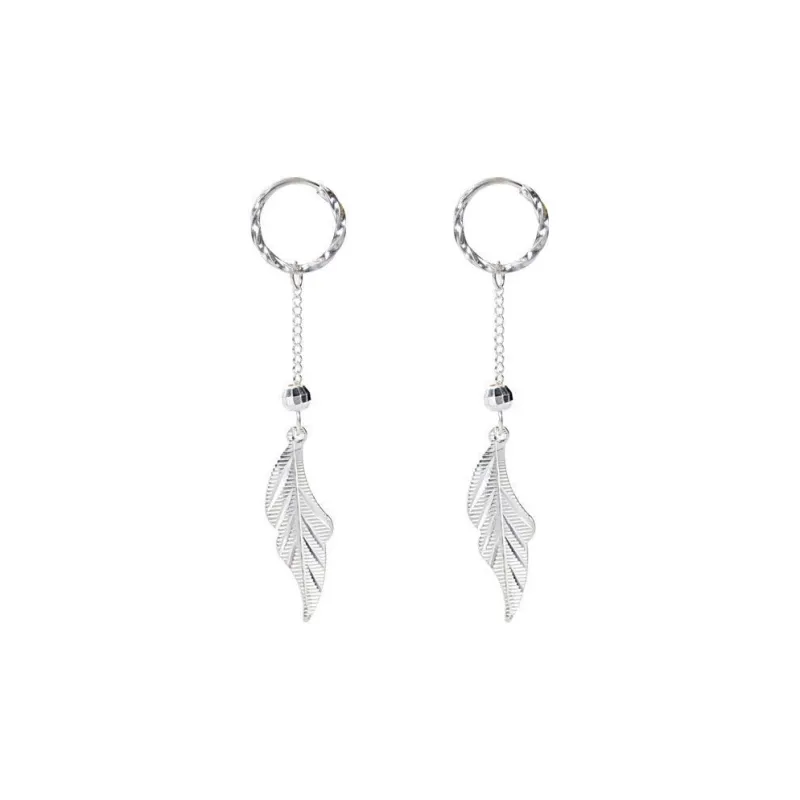 Stone Edge Poly Sterling Silver Earring 999 Fine Silver Women's-0