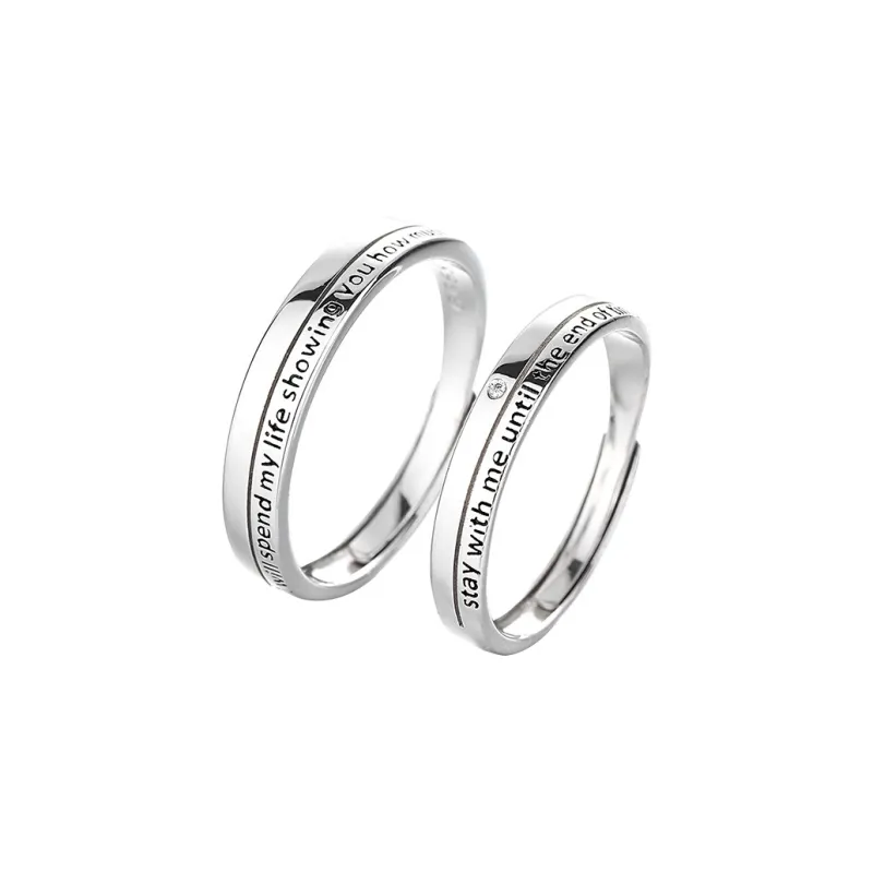 Xiaoyinjiang 999 Fine Silver Rings Unisex-0