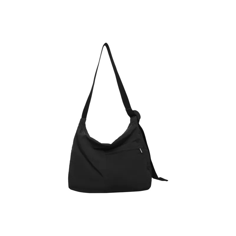 LUVISTRUE Nylon Cycling Hobo Bag, Messenger Bag, Shoulder Bag, Crossbody Bag Men's Black/Gray/Ecru-12