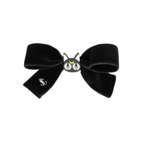 Jimmy Choo Velvet Hair Clips Women's Black