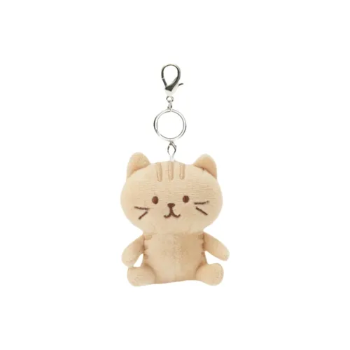 HAPINS 크리에이티브 소프트하고 귀여운 리틀 쓰리 플라워 고양이 키체인 인형 플러시 펜던트 8cm 높이
