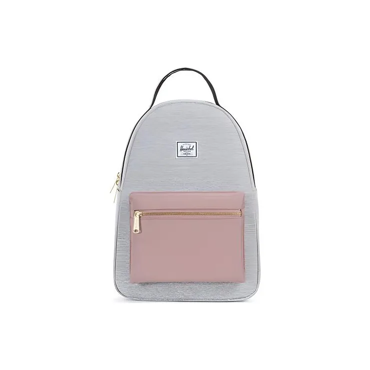 Herschel Polyester Backpack Small Size Women's Gray Pink-0