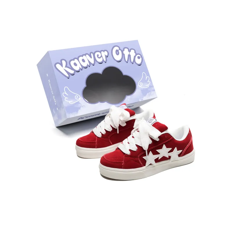 KAAVER OTTO Cushioning Coverage Balance Support Wear-Resistant Lightweight Low-Top Skateboard Shoes Unisex Box Included-32