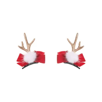 Peach Tea Plush Hair Clips Women's