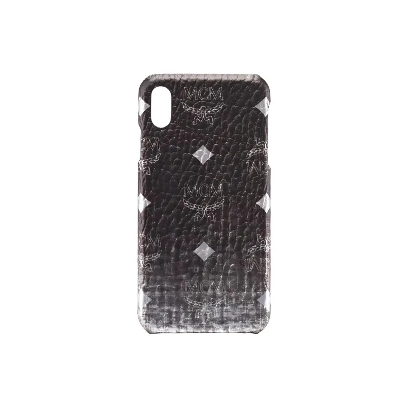 MCM Coated Canvas Material Easy To Use And Durable Phone Cases Compatibility With IPhone XS Max Trendy And Cool-0