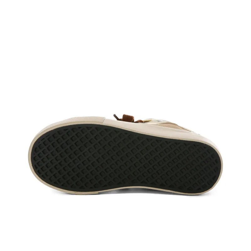 Cob Slip-Resistant Lightweight Coverage Low-Top Skateboard Shoes Women's Beige Brown-5
