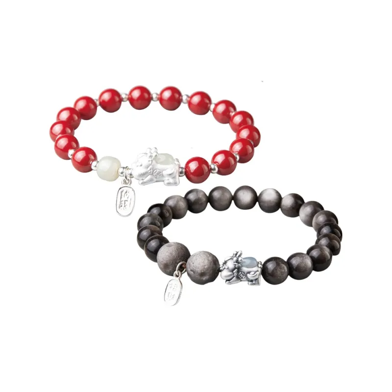 Moonstone Edge Cinnabar Bracelets Unisex-7