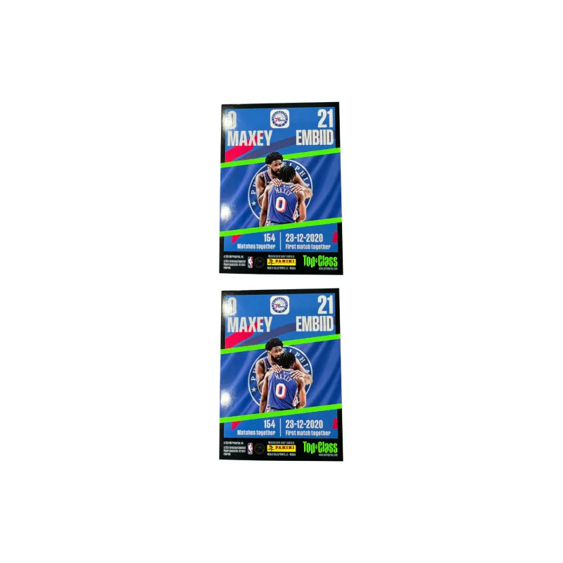 PANINI 76ers Team Little Twin Stars Embiid Maxey TC Collection Refractor Brothers Basketball Card Sports Cards 1 Pc-3