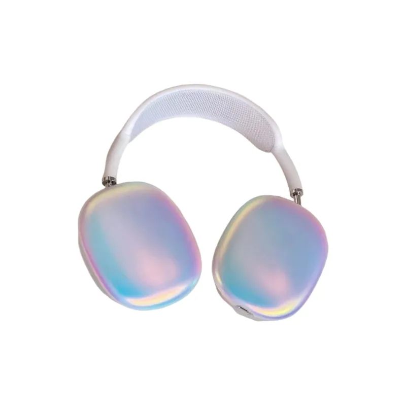 BZZOKI Compatibility AirPods Ma Silicone Minimalist Style Matte Dazzling Color Laser Protective Case Headphone Cases-1