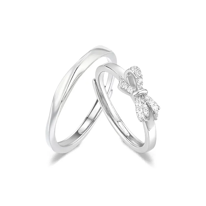 FORCHI Sterling Silver Rings Unisex Birthday And Anniversary Gift-0