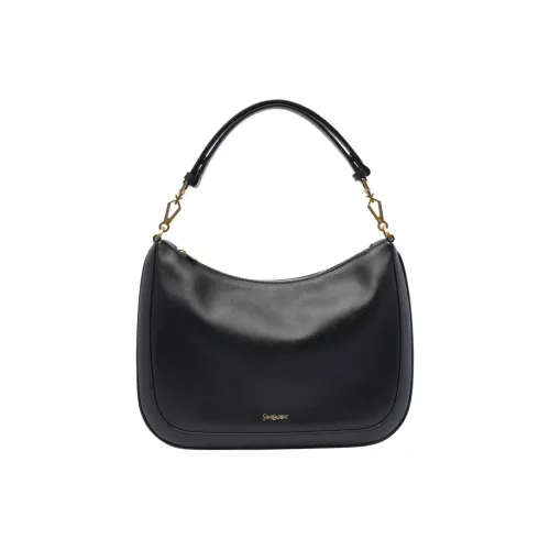 SAINT LAURENT Calfskin Handbag Shoulder Bag Women's Black