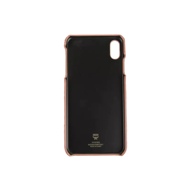 MCM Coated Canvas Material Easy To Use And Durable Phone Cases Compatibility With Apple IPhone XS Max Trendy And Cool-1