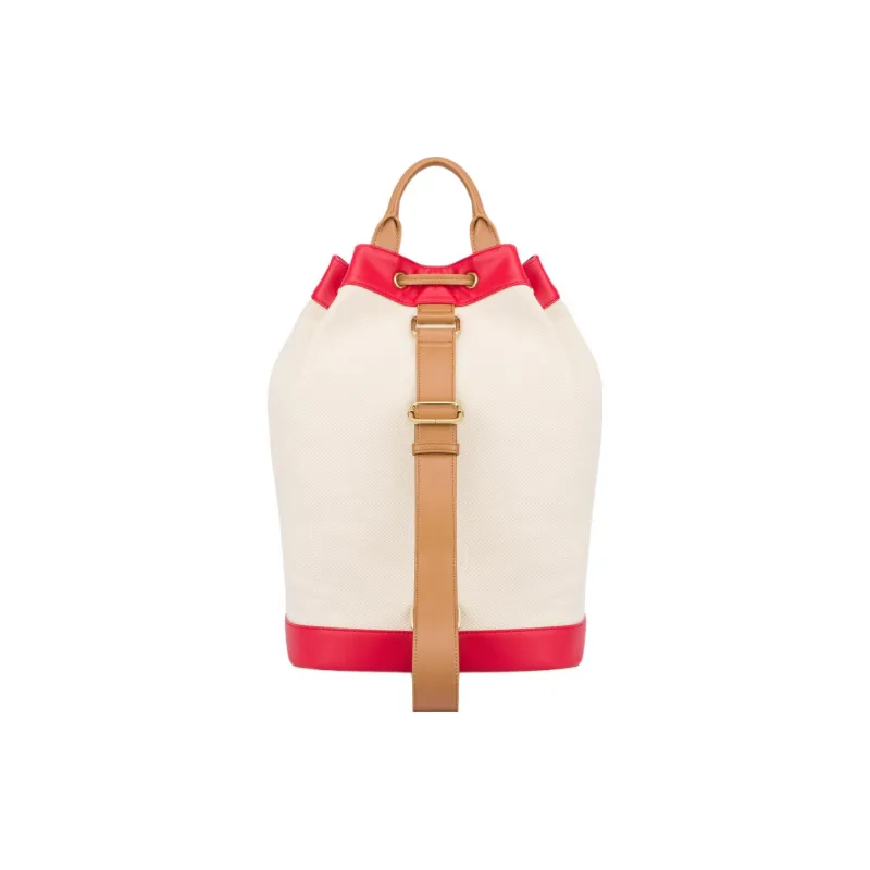 LOVE MOSCHINO Cotton Bucket Bag, Shoulder Bag, Crossbody Bag Women's Ivory White-2