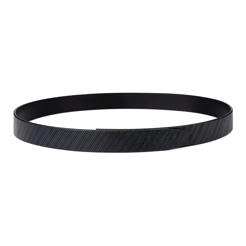 CATELLES Top Grain Cow Leather Headless Belt Men's 3.5cm-15