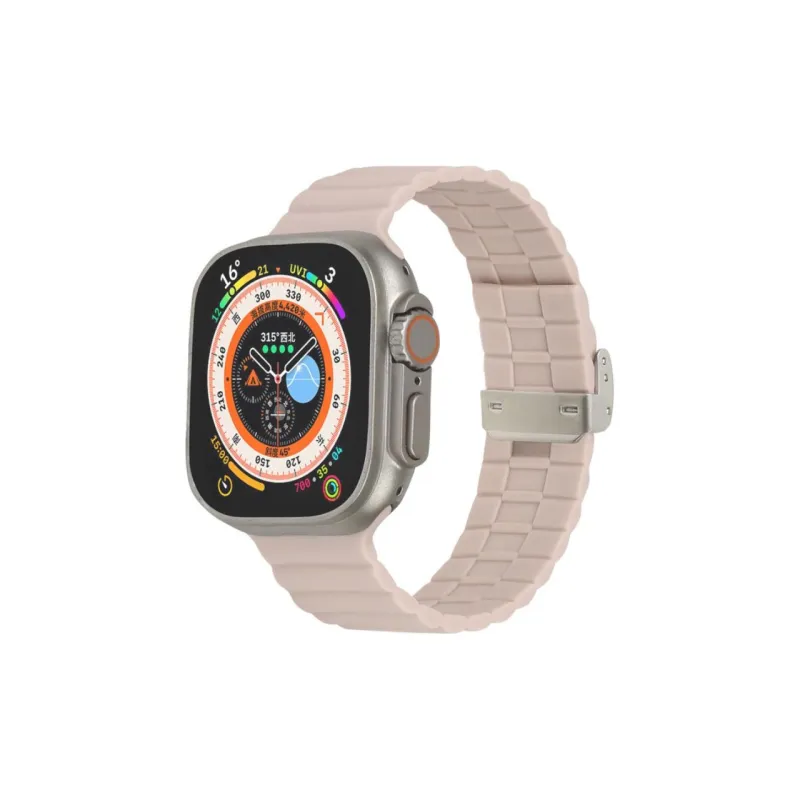 Cuttlefish Grid Watch Band Apple Compatibility Silicone Material-7