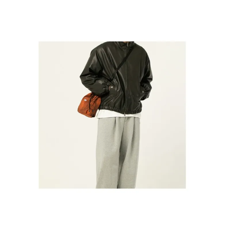 Lee Nylon Bucket Bag, Shoulder Bag Unisex Brown-2