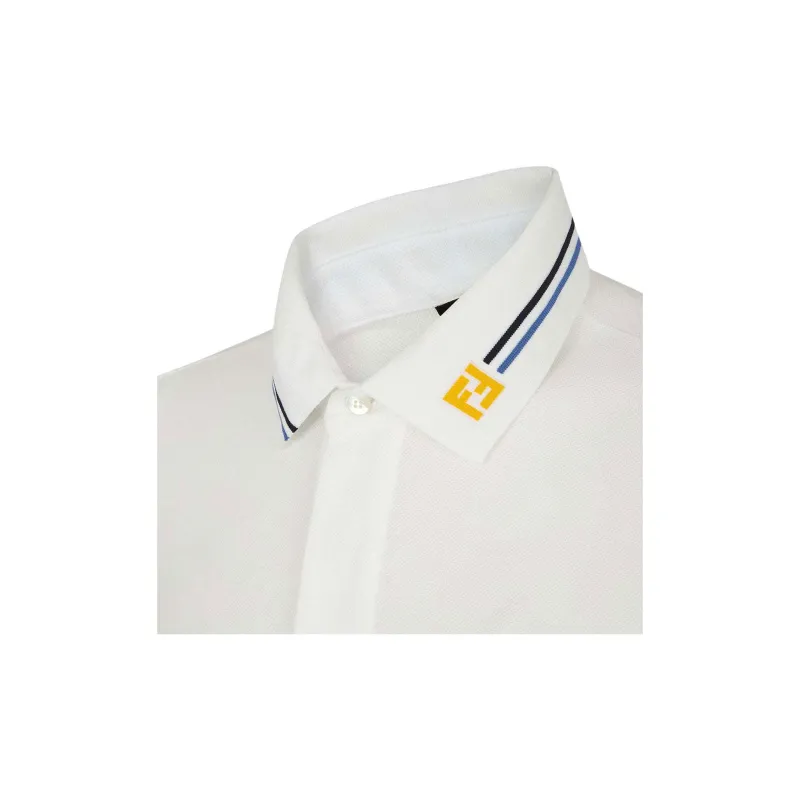 FENDI Polo Shirts Men White-4