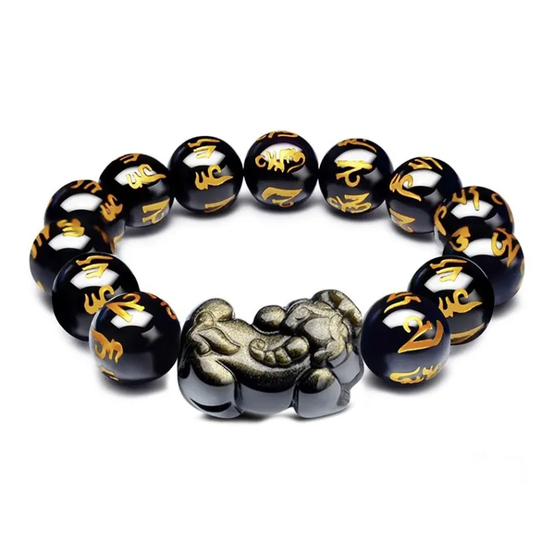 Sima Is Ethereal Obsidian Bracelets Unisex-4