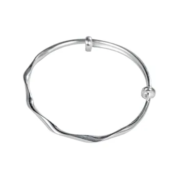 Shunqin Silver Building 999 Fine Silver Bangles Women's