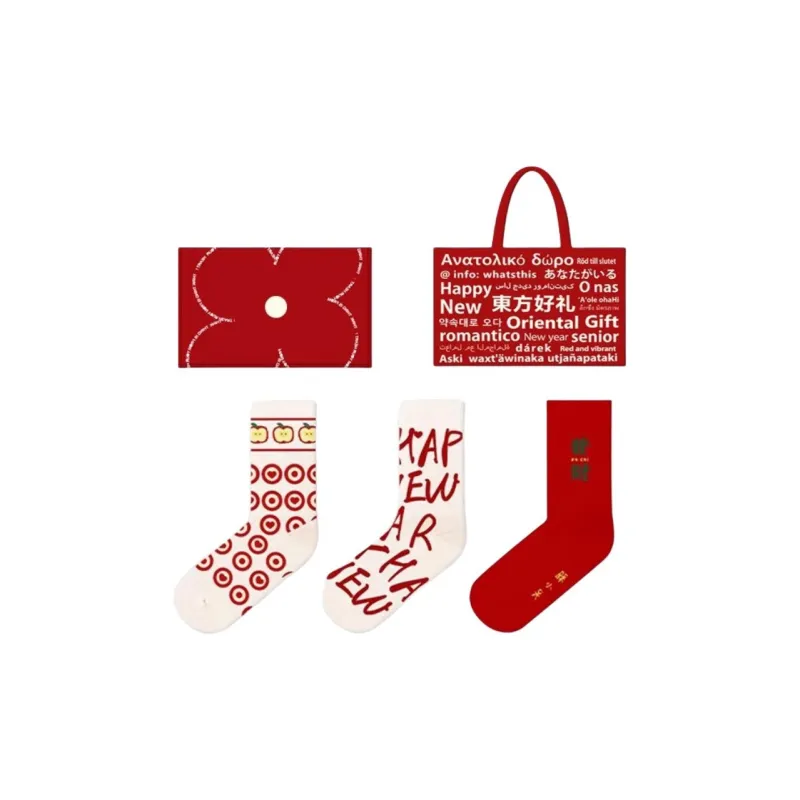 Duanmei Mid Calf Socks Fall And Winter Unisex 3 Pack-11