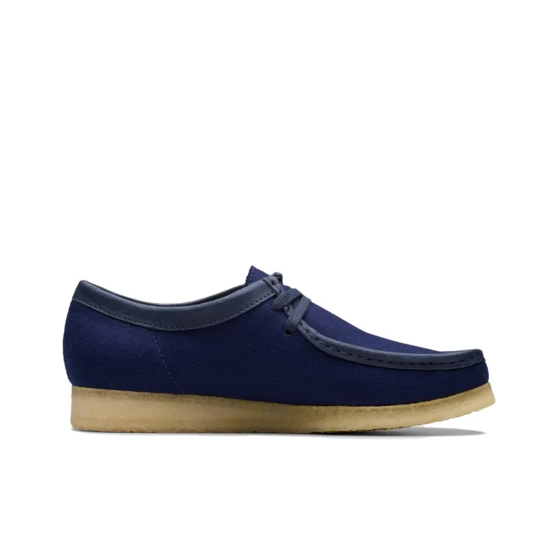 Clarks Wallabee Casual Shoes Men's Marine Blue-1