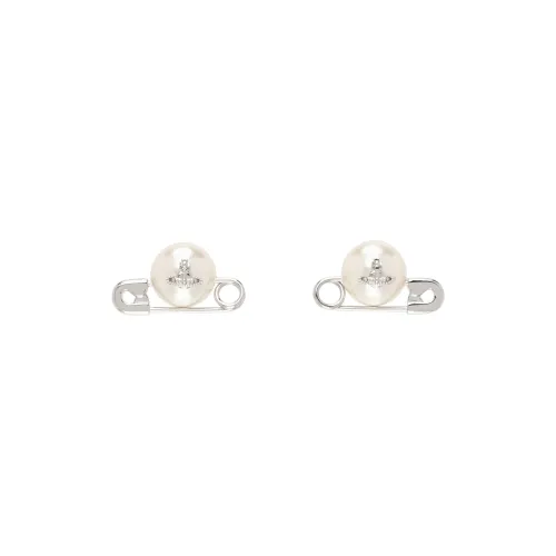 Vivienne Westwood Brass Earrings Women's Silver/White