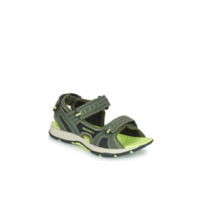 MERRELL Anti Slip Wear Resistant Low Top Children's Sandals Yellow Green Teenagers-4