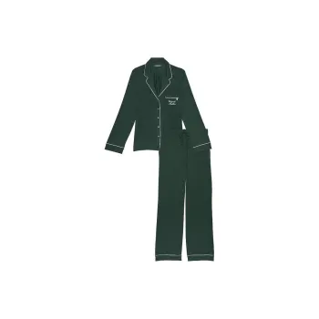 Victoria's Secret Modal Long Pajama Set / BOTANICAL GREEN Pajama Set Women's Green