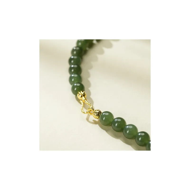 FANHAOGANG JADE Hetian Jade Necklaces Green Jade Women's-1