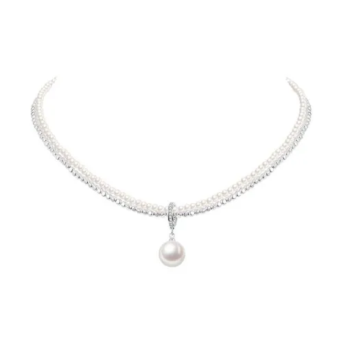CARAT'S DIARY Faux Pearl Collarbone Chain Necklace Women's
