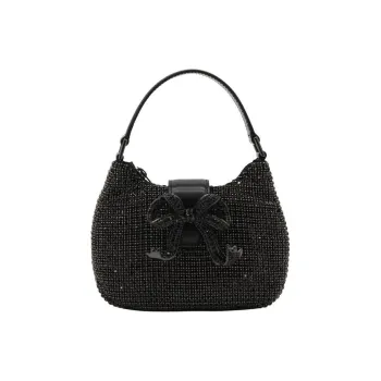 Self-portrait Diamante Crescent Bow Bag