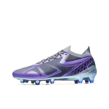 FEELACES MG Rubber Short Studs Artificial Ground Natural Ground Slip Resistant Breathable Quick Dry Soccer Shoes Gray